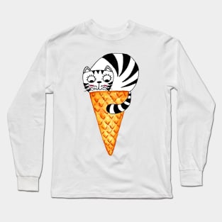 Yuna Cat | The Sweetest Summer Treat Long Sleeve T-Shirt